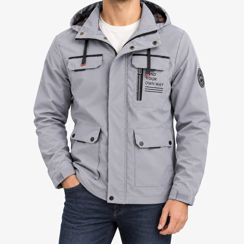 Darnell  - Casual Hooded Windbreaker Pilot Jacket