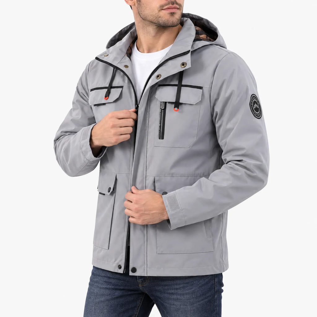 Darnell  - Casual Hooded Windbreaker Pilot Jacket