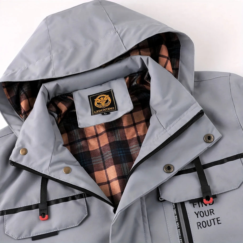 Darnell  - Casual Hooded Windbreaker Pilot Jacket