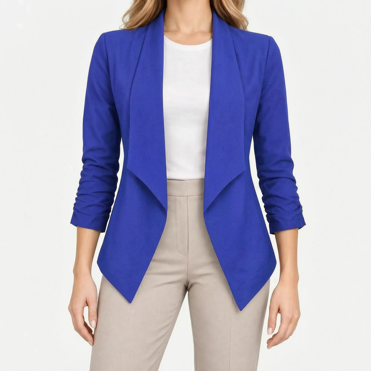 Drapia - Open-Front Draped Blazer Dianna