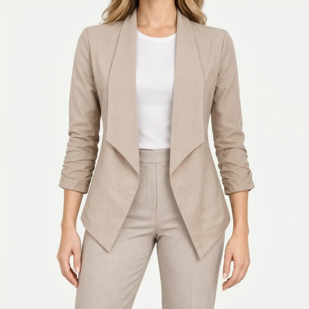 Drapia - Open-Front Draped Blazer Dianna
