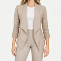 Drapia - Open-Front Draped Blazer Dianna