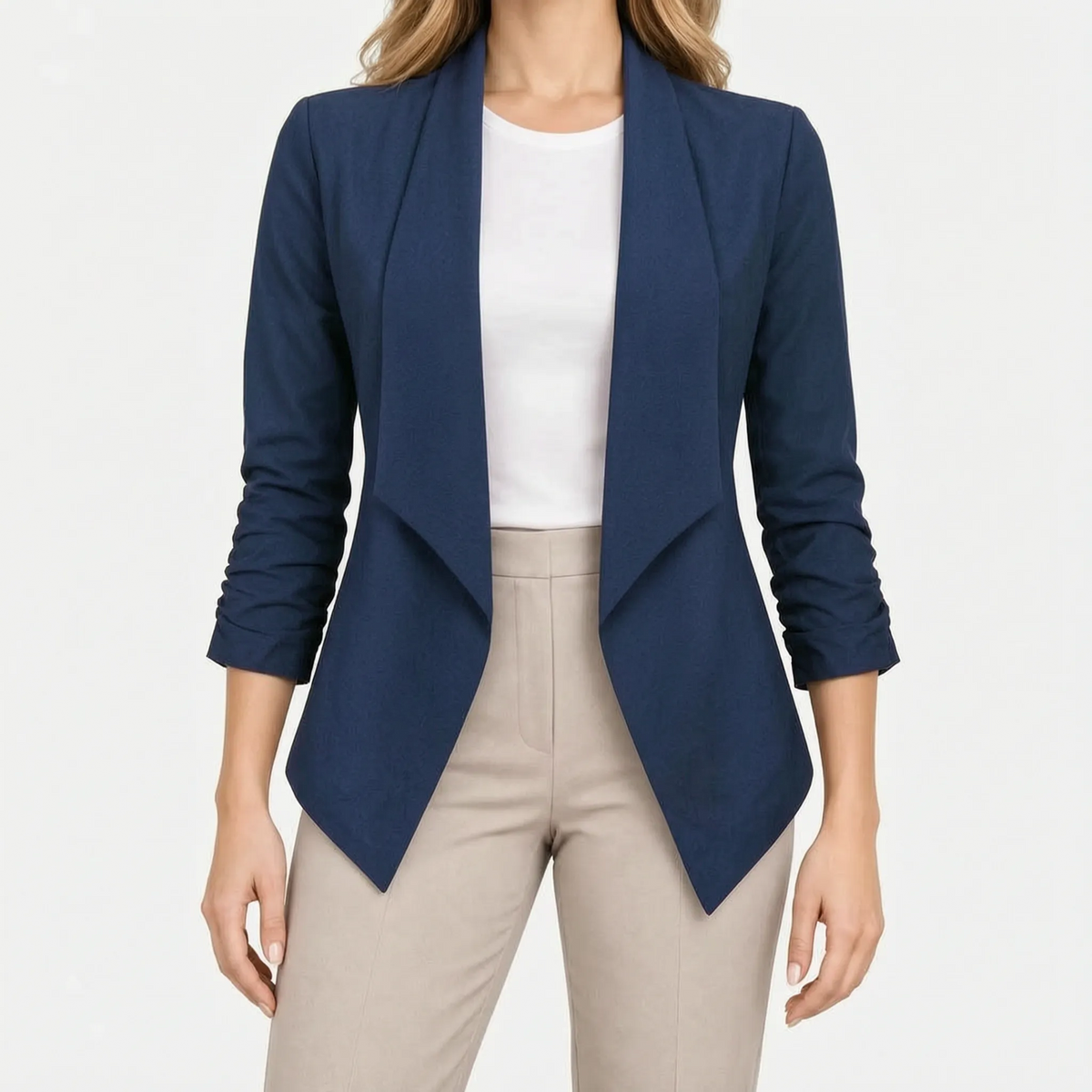 Drapia - Open-Front Draped Blazer Dianna