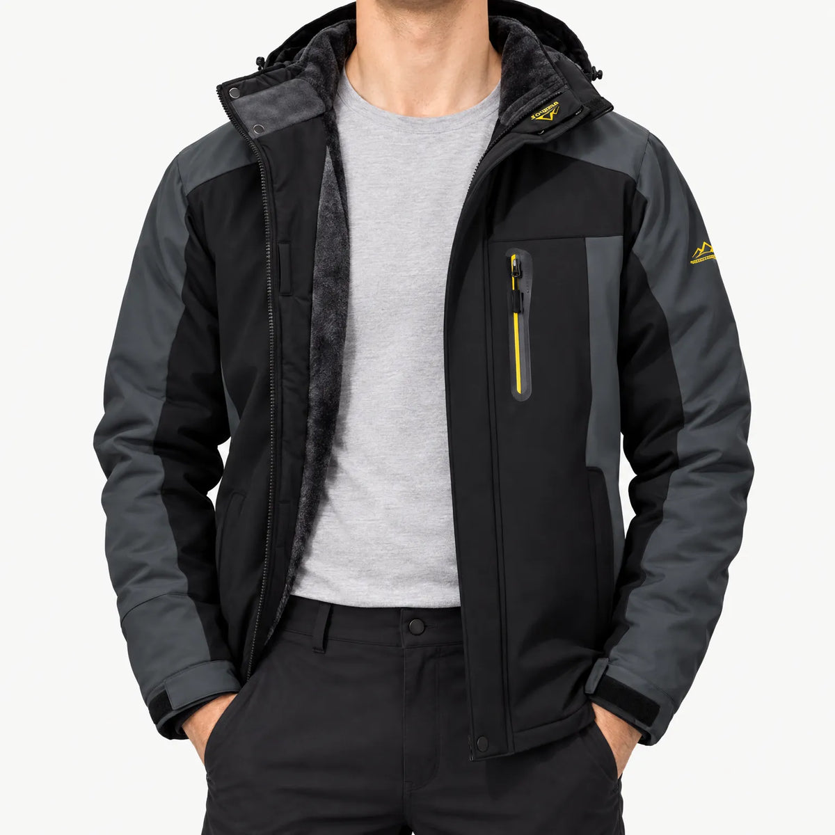 Duane  - Fleece Lined Hooded Outerwear Jacket