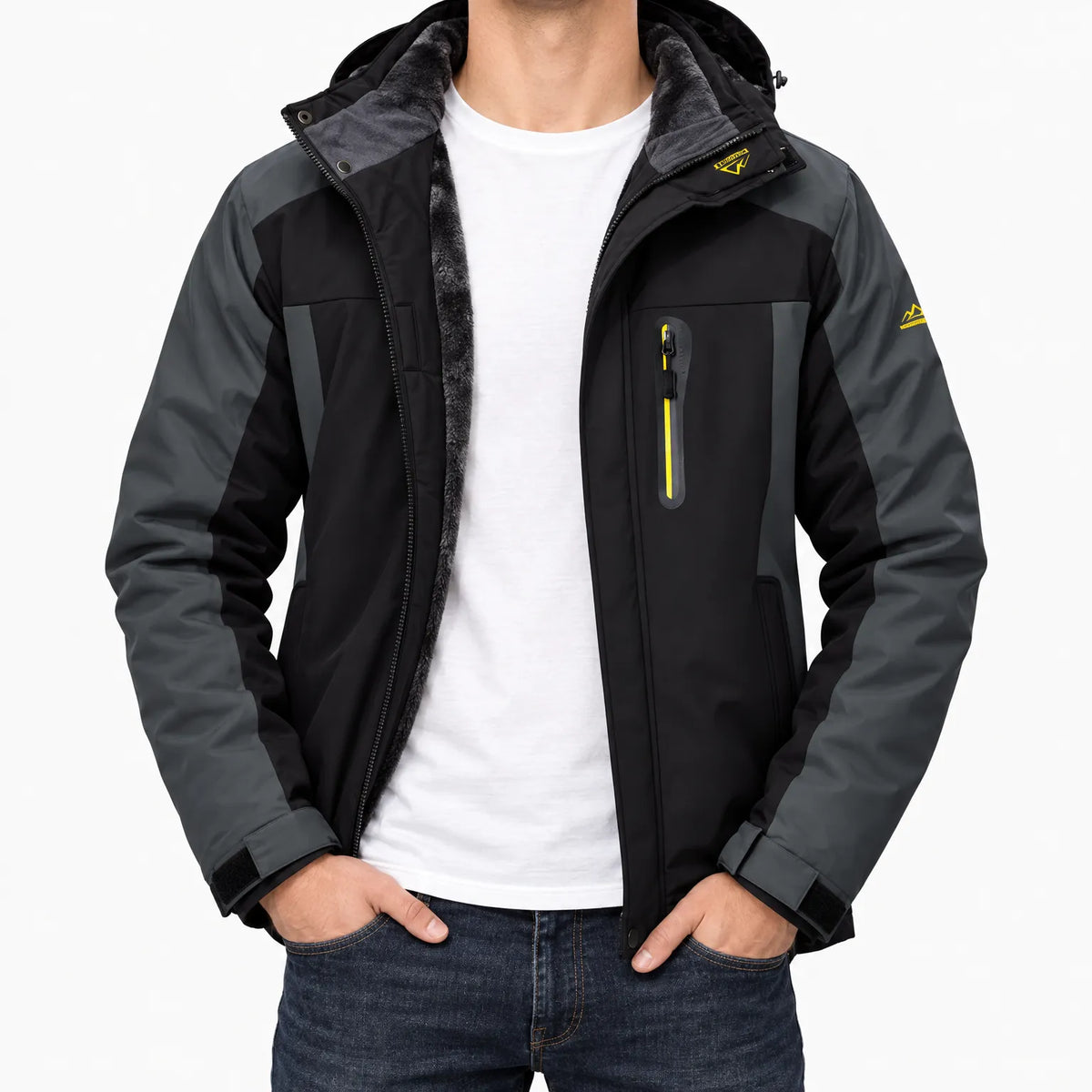 Duane  - Fleece Lined Hooded Outerwear Jacket