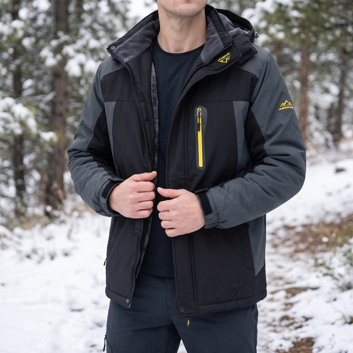 Duane  - Fleece Lined Hooded Outerwear Jacket