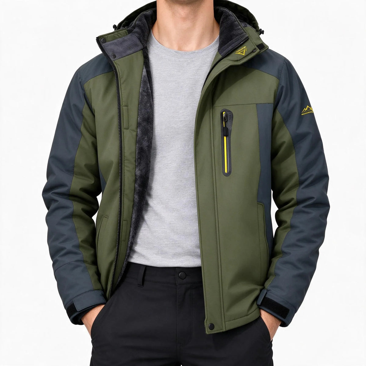 Duane  - Fleece Lined Hooded Outerwear Jacket