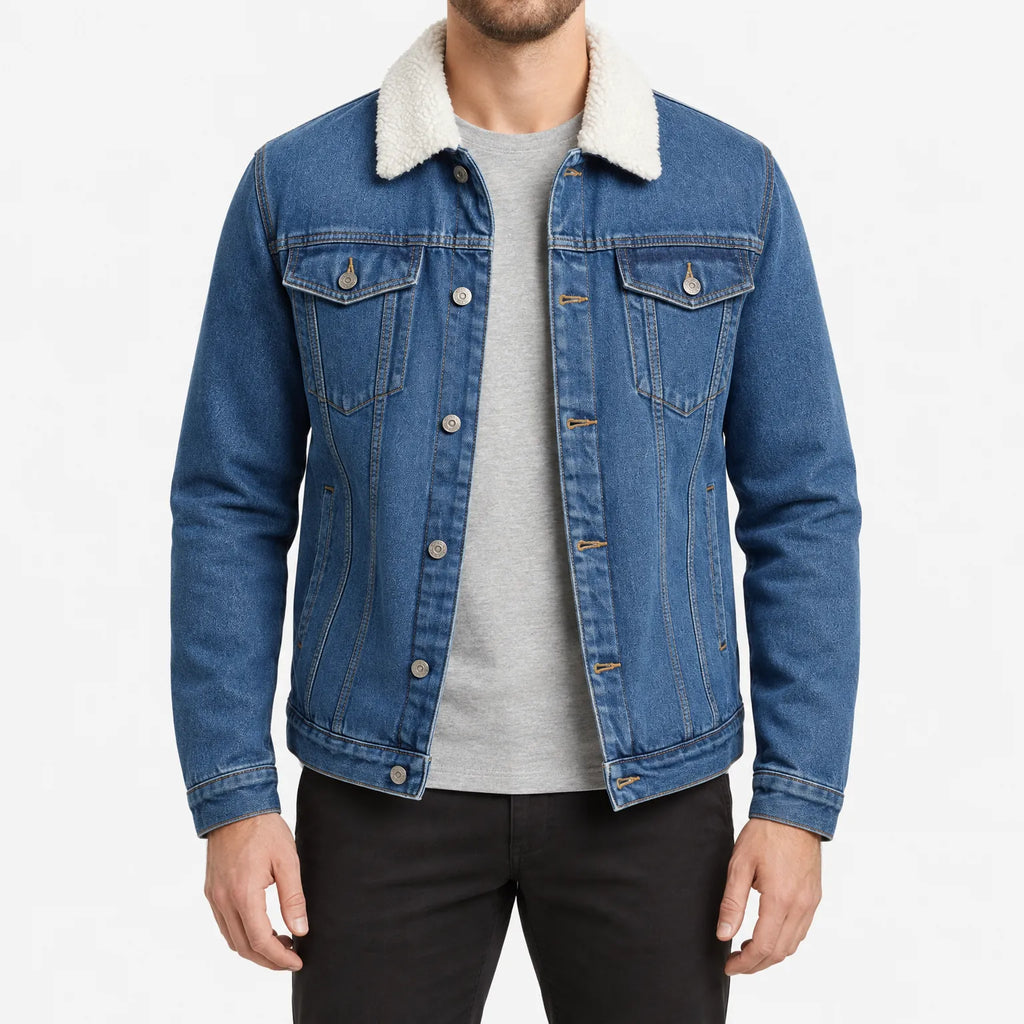 Emmett  - Sherpa Lined Denim Jacket