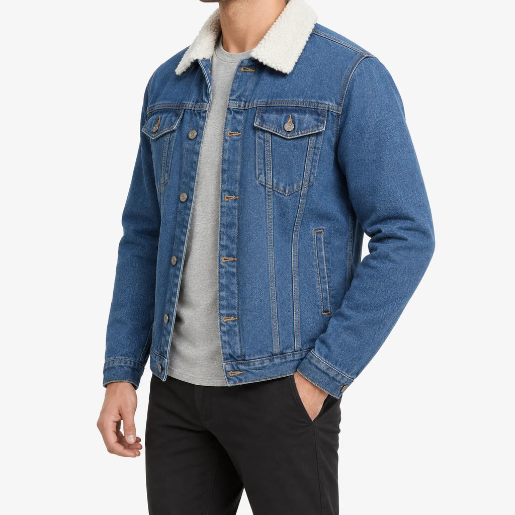 Emmett  - Sherpa Lined Denim Jacket