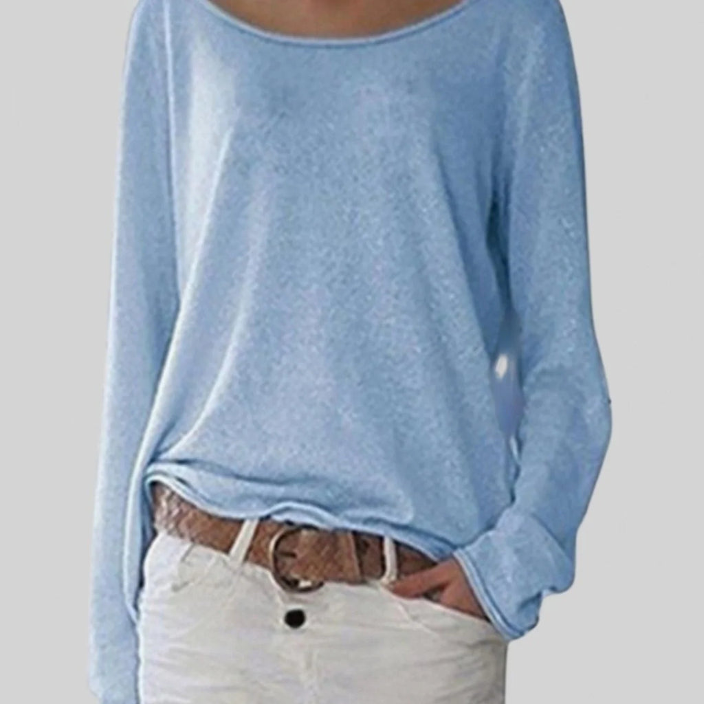 Essence Collection | Women's Lightweight Pullover Sweater with Relaxed Fit | Long Sleeve Casual Layer for Everyday Comfort 4