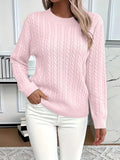 Esther Collection | Women's Cable Knit Sweater with Long Sleeves | Relaxed Fit for Warmth and Comfort 0