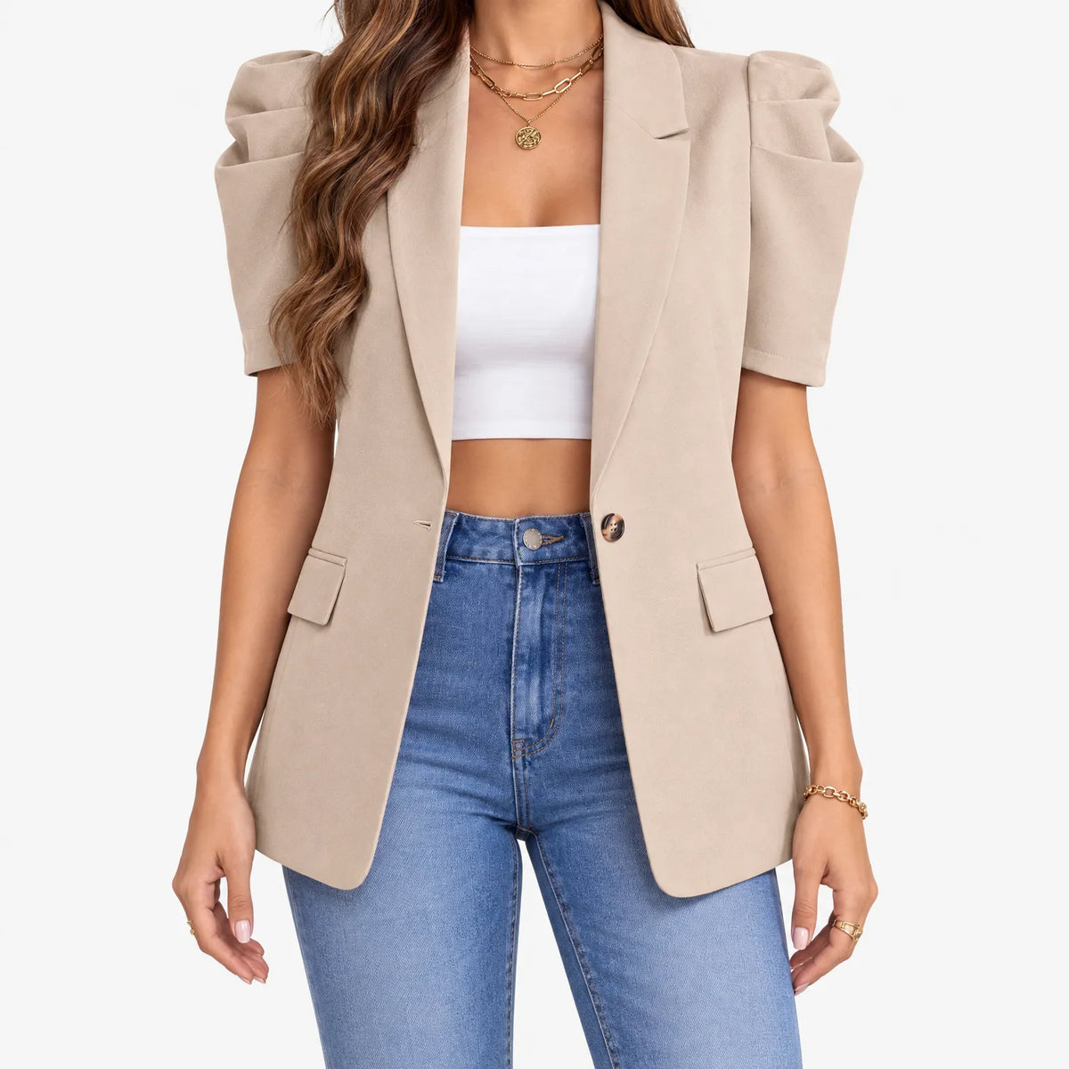 Eunice  - Short Sleeve Summer Blazer