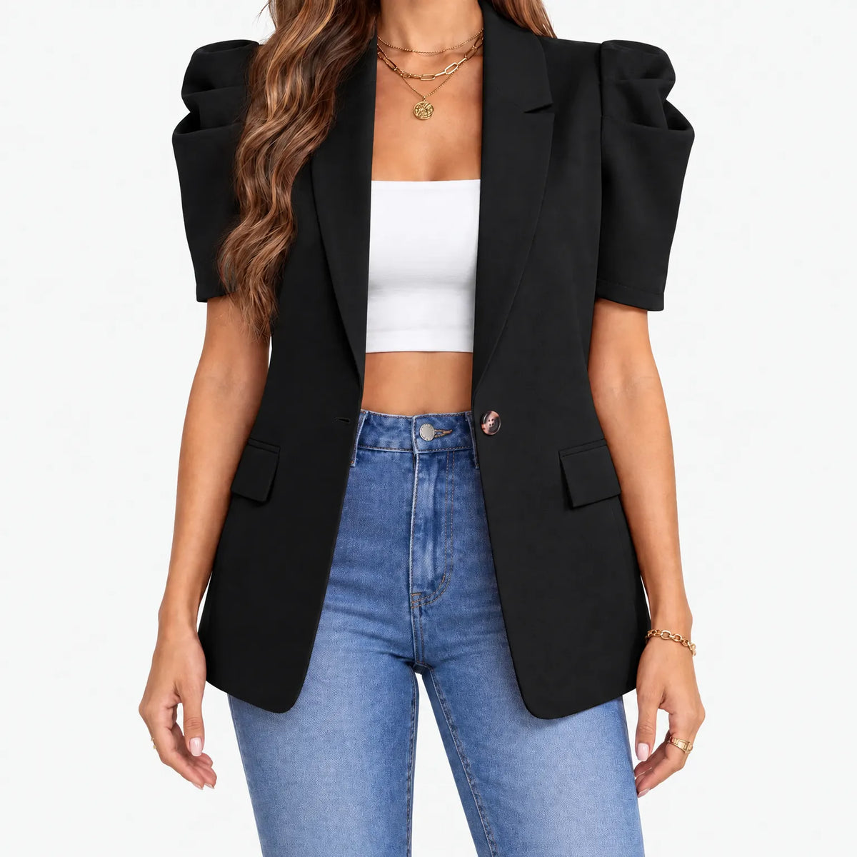 Eunice  - Short Sleeve Summer Blazer