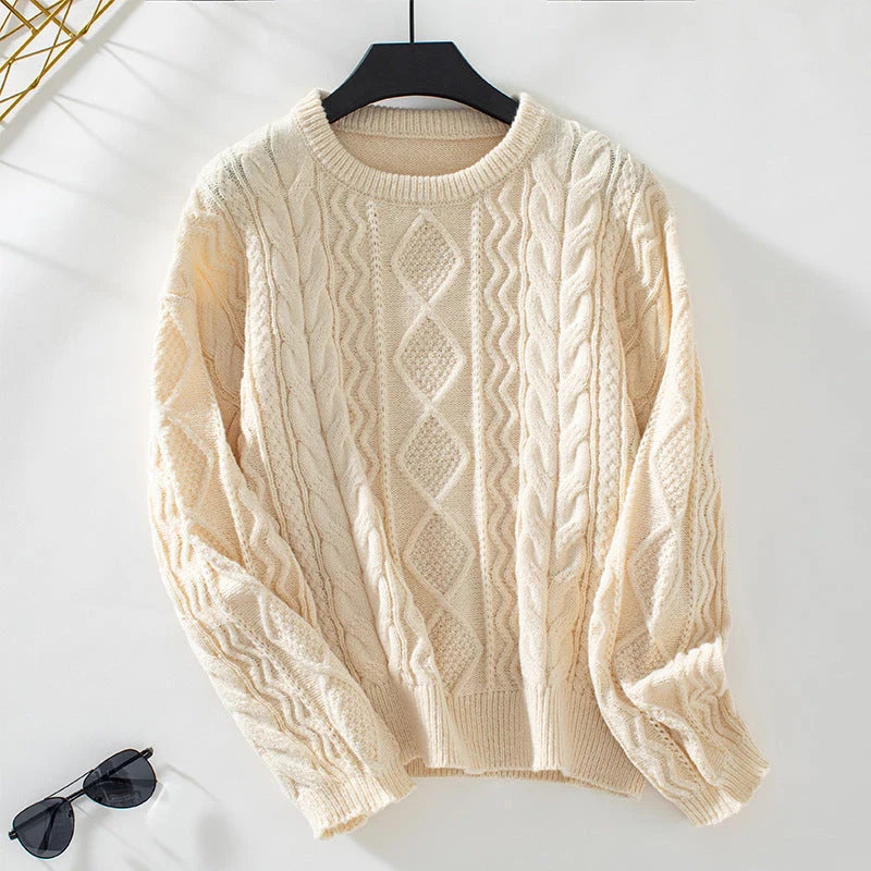 Fern Collection | Women's Jumper with Cable Knit Texture | Relaxed Fit for Cozy Comfort 2