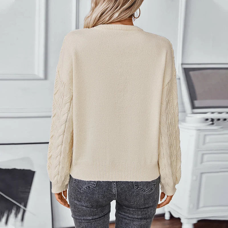 Fern Collection | Women's Jumper with Cable Knit Texture | Relaxed Fit for Cozy Comfort 5