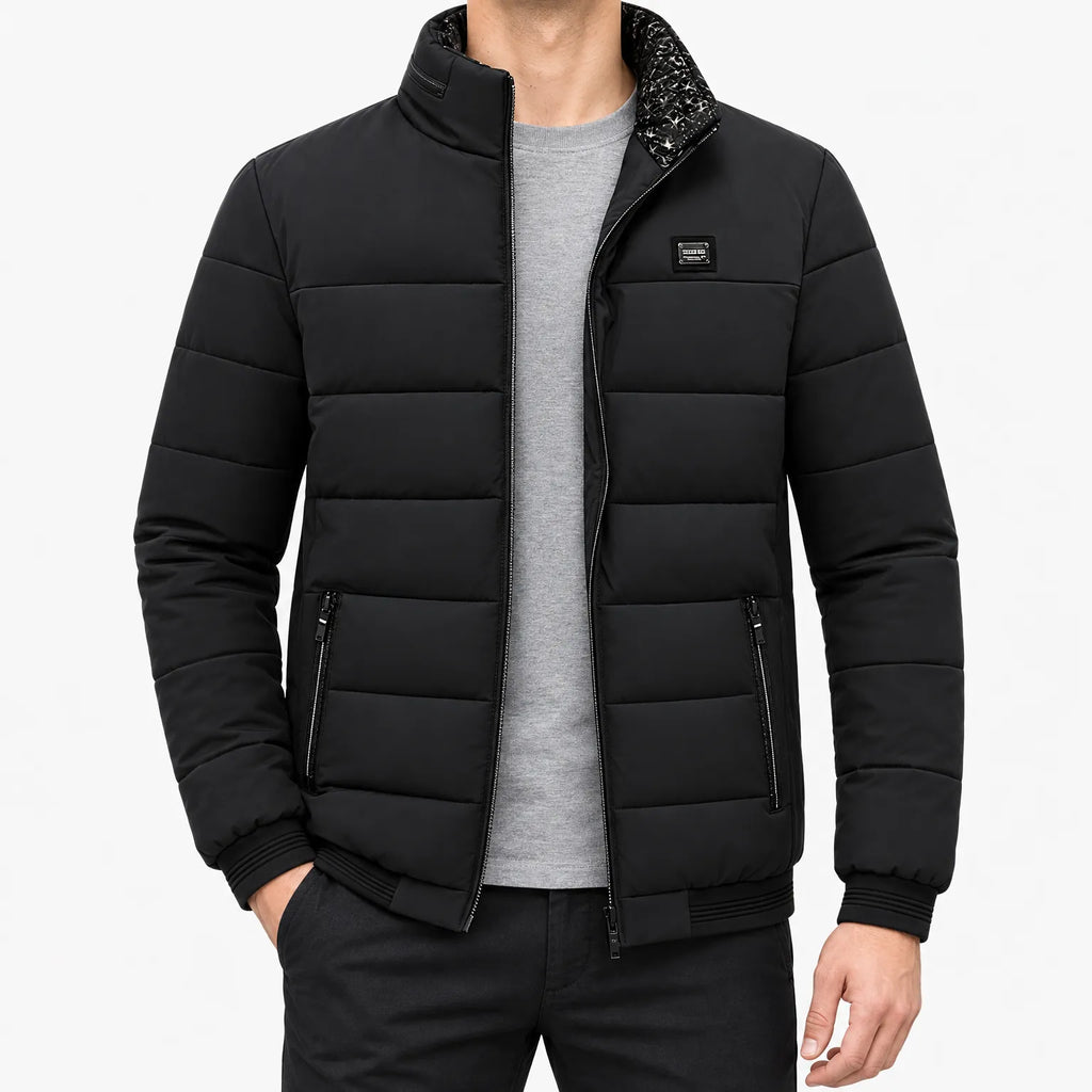 Francisco  - Padded Quilted Stand Collar Jacket