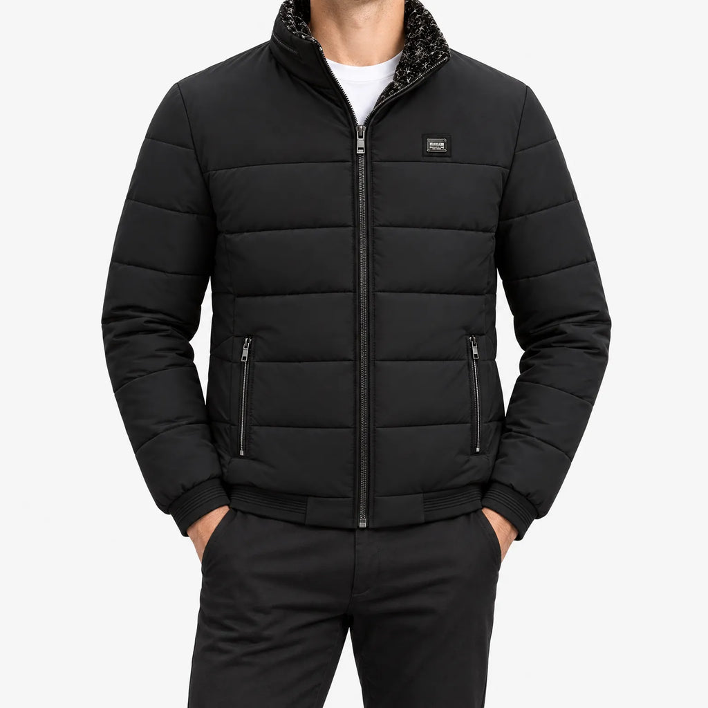 Francisco  - Padded Quilted Stand Collar Jacket