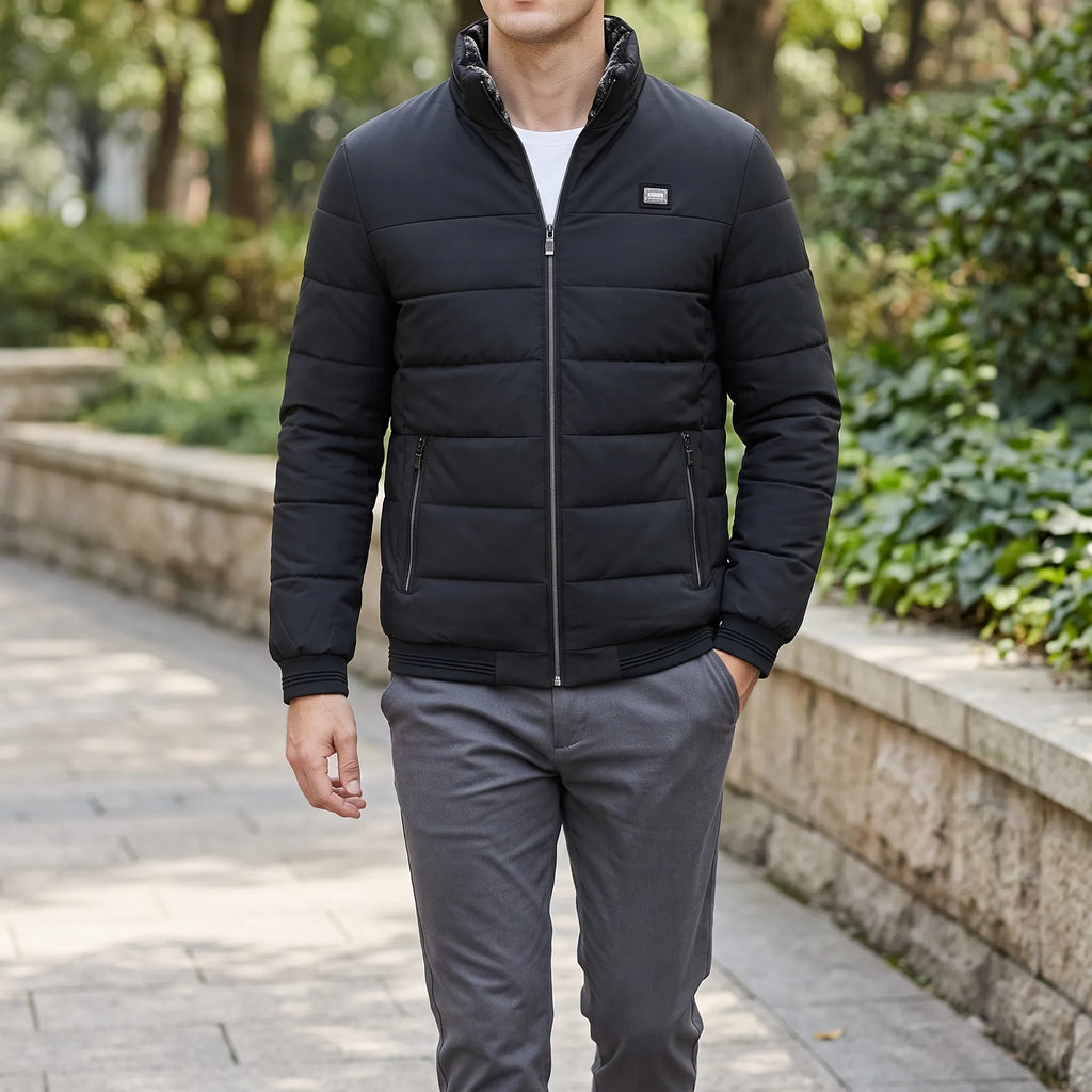 Francisco  - Padded Quilted Stand Collar Jacket