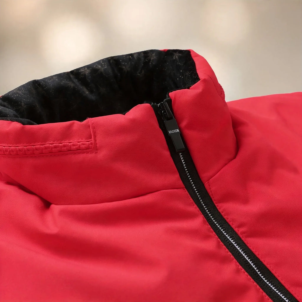 Francisco  - Padded Quilted Stand Collar Jacket