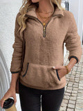 Helen Collection | Women's Half-Zip Fleece Pullover with Kangaroo Pocket | Soft, Breathable Sweater for Casual Comfort 0