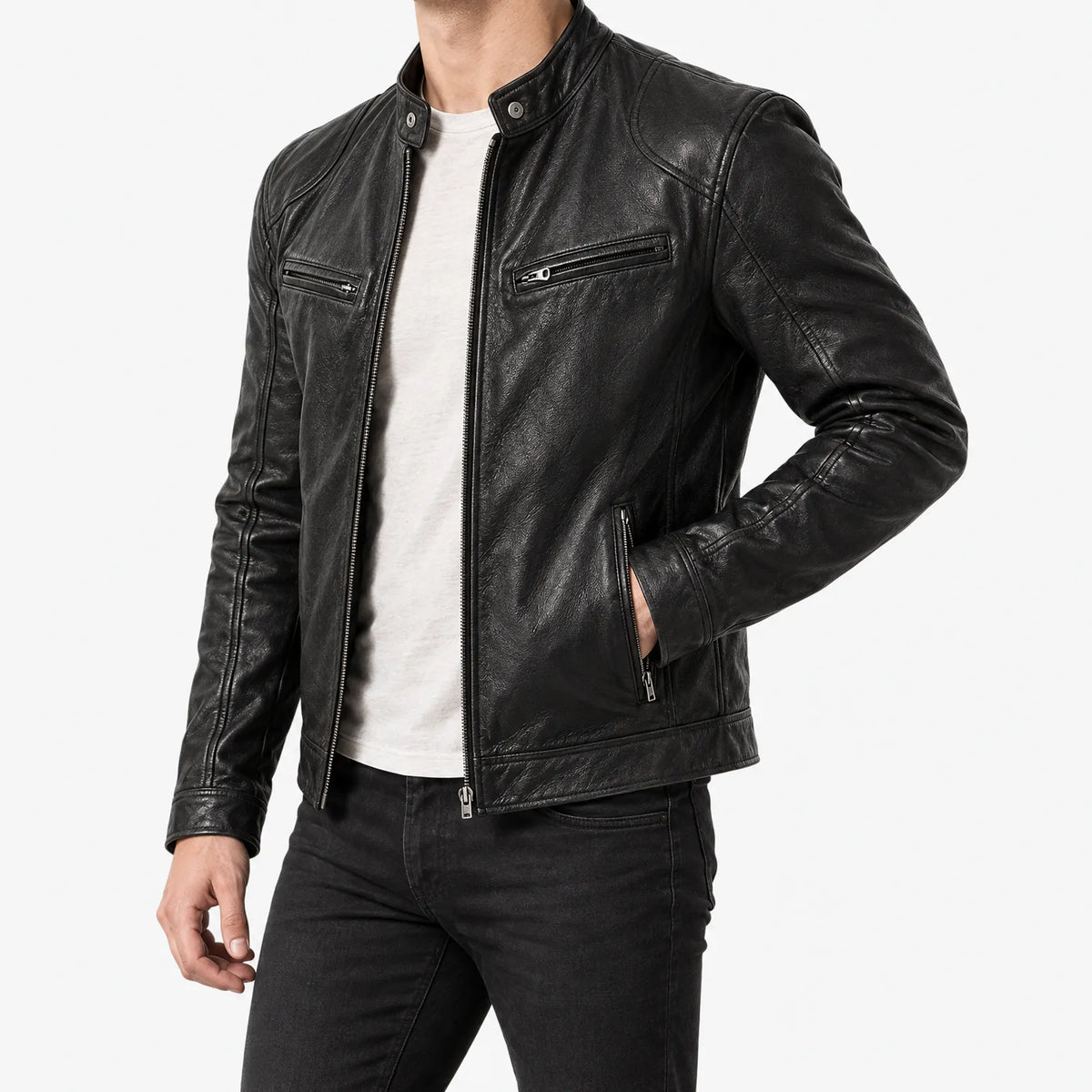 Irvin  - Mens Leather Jacket