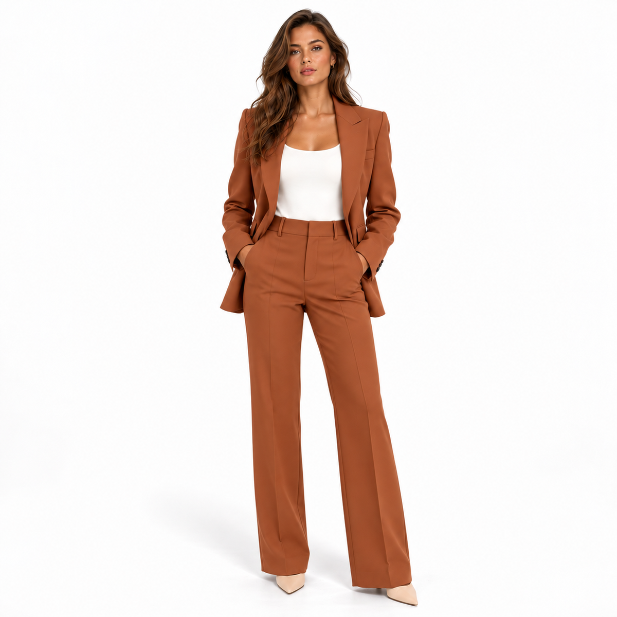 Isolde - Tailored Blazer & Wide leg Pants Set