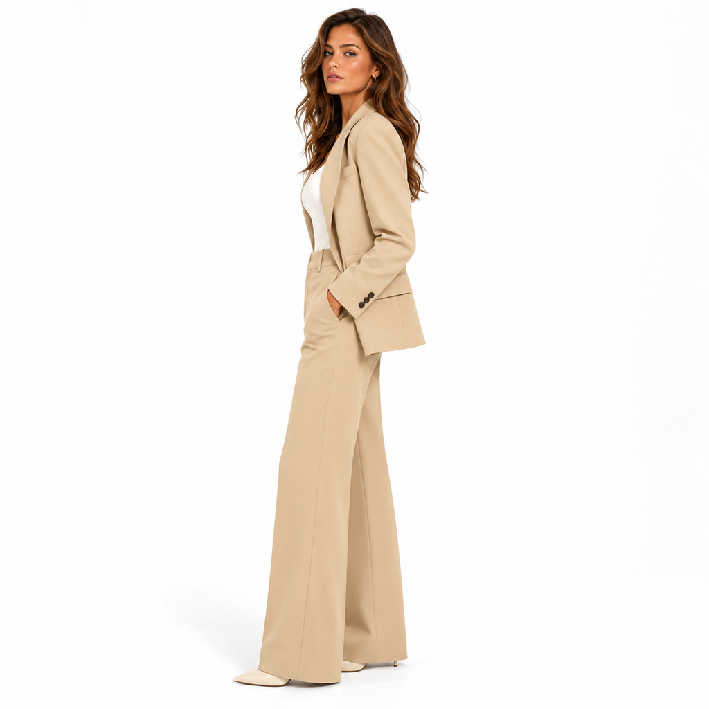 Isolde - Tailored Blazer & Wide leg Pants Set