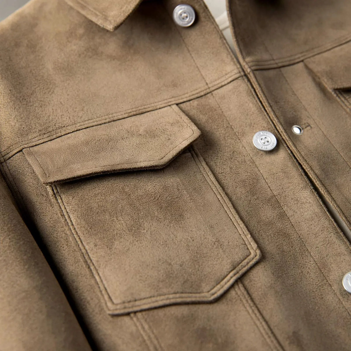 James  - Classic Collared Button Front Casual Jacket