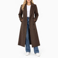 Janice  - Long Double-Breasted Belted Winter Coat