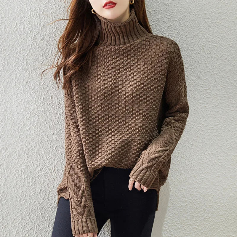 Joanna Collection | Women's Oversized Cable Knit Sweater with Relaxed Fit | Cozy Layering for Ultimate Winter Comfort 0