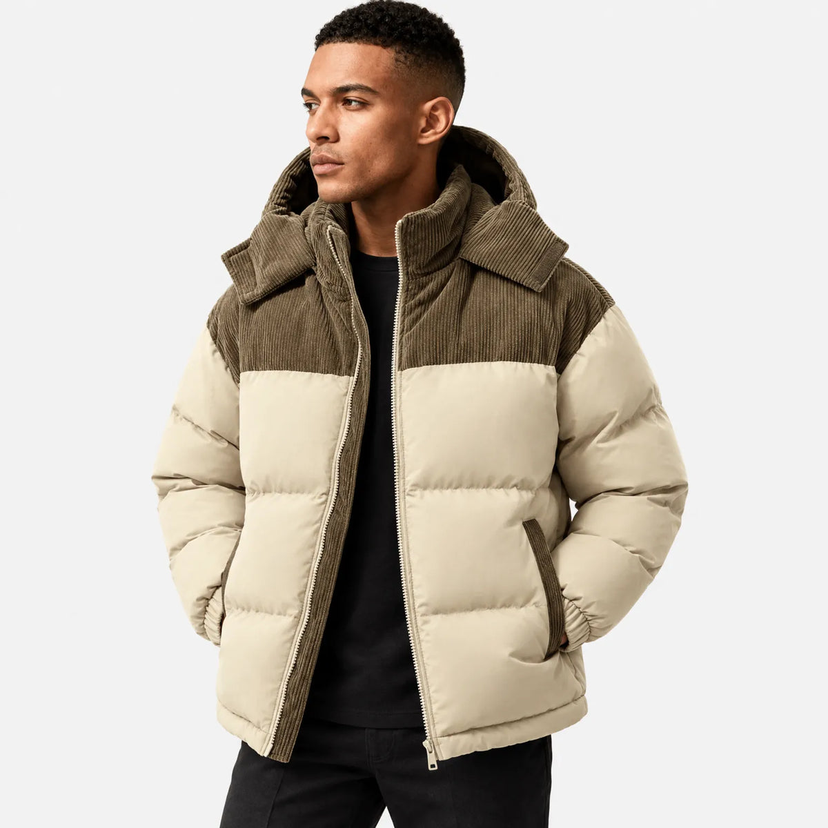 Johnathan  - Men's Color Block Puffer Jacket