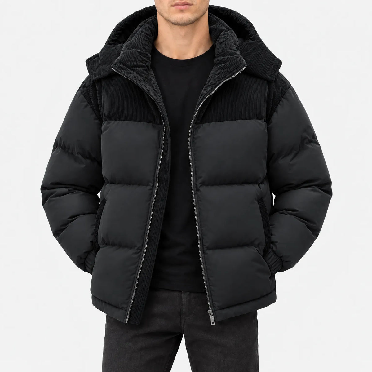 Johnathan  - Men's Color Block Puffer Jacket