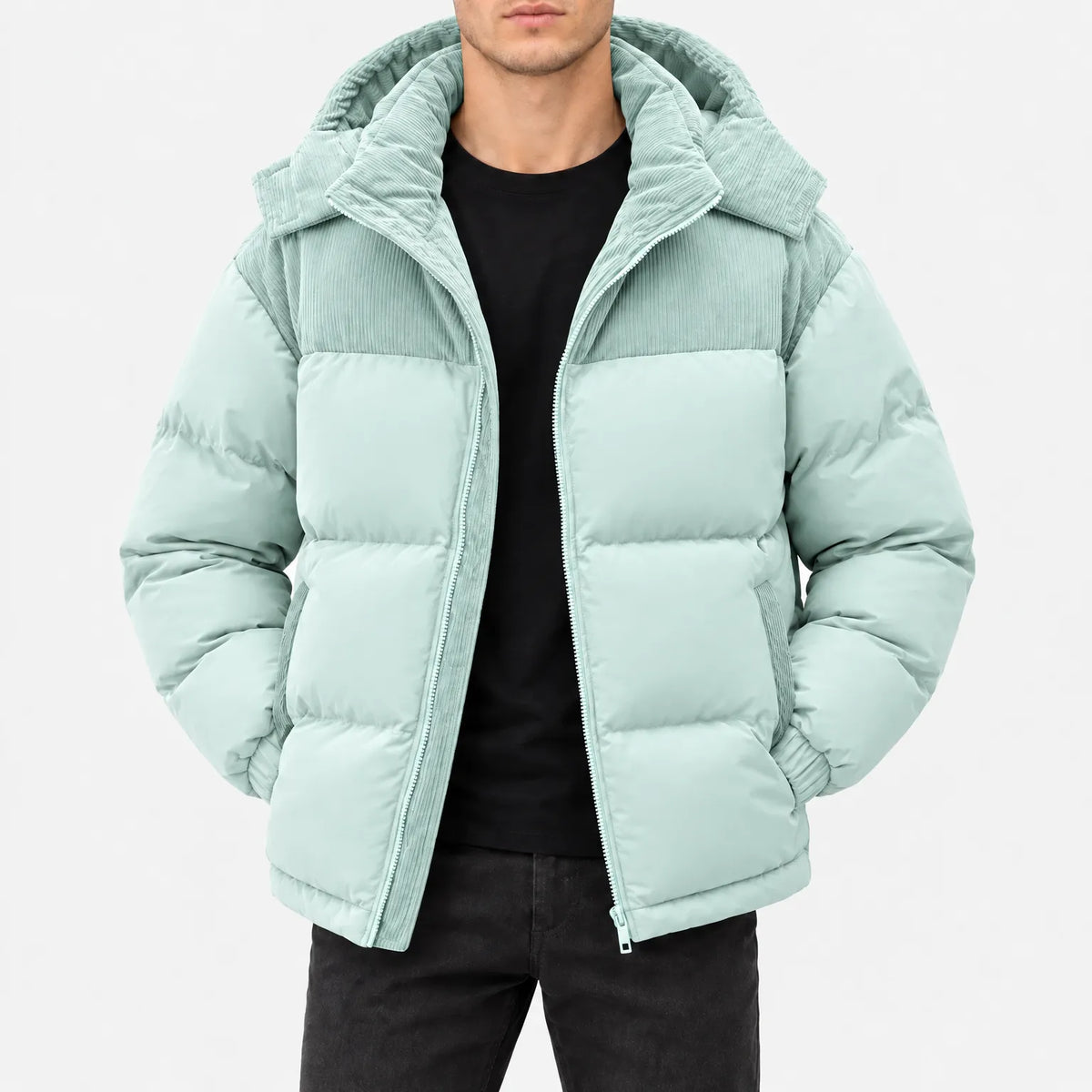 Johnathan  - Men's Color Block Puffer Jacket