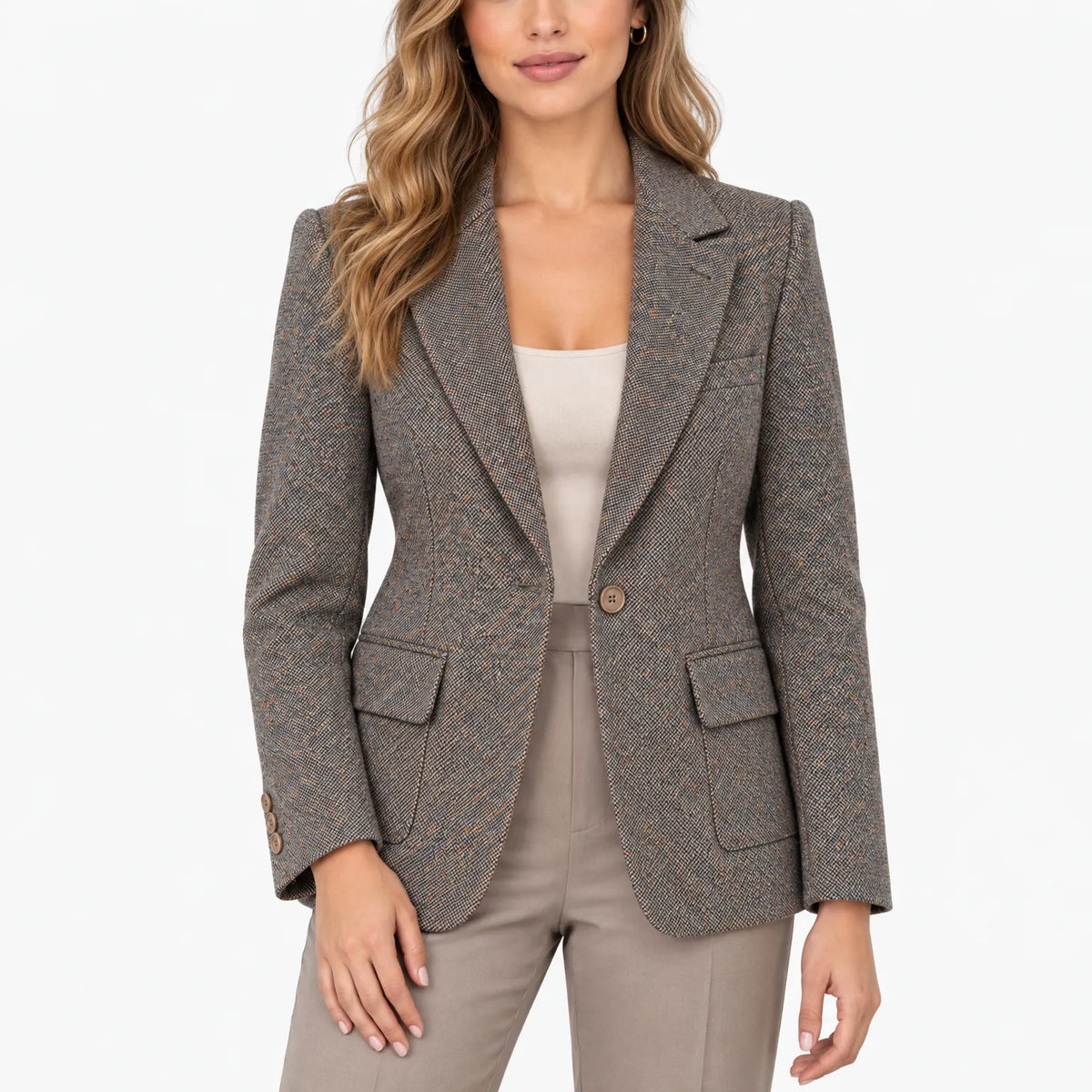 Julie  - Classic Single Button Tailored Blazer