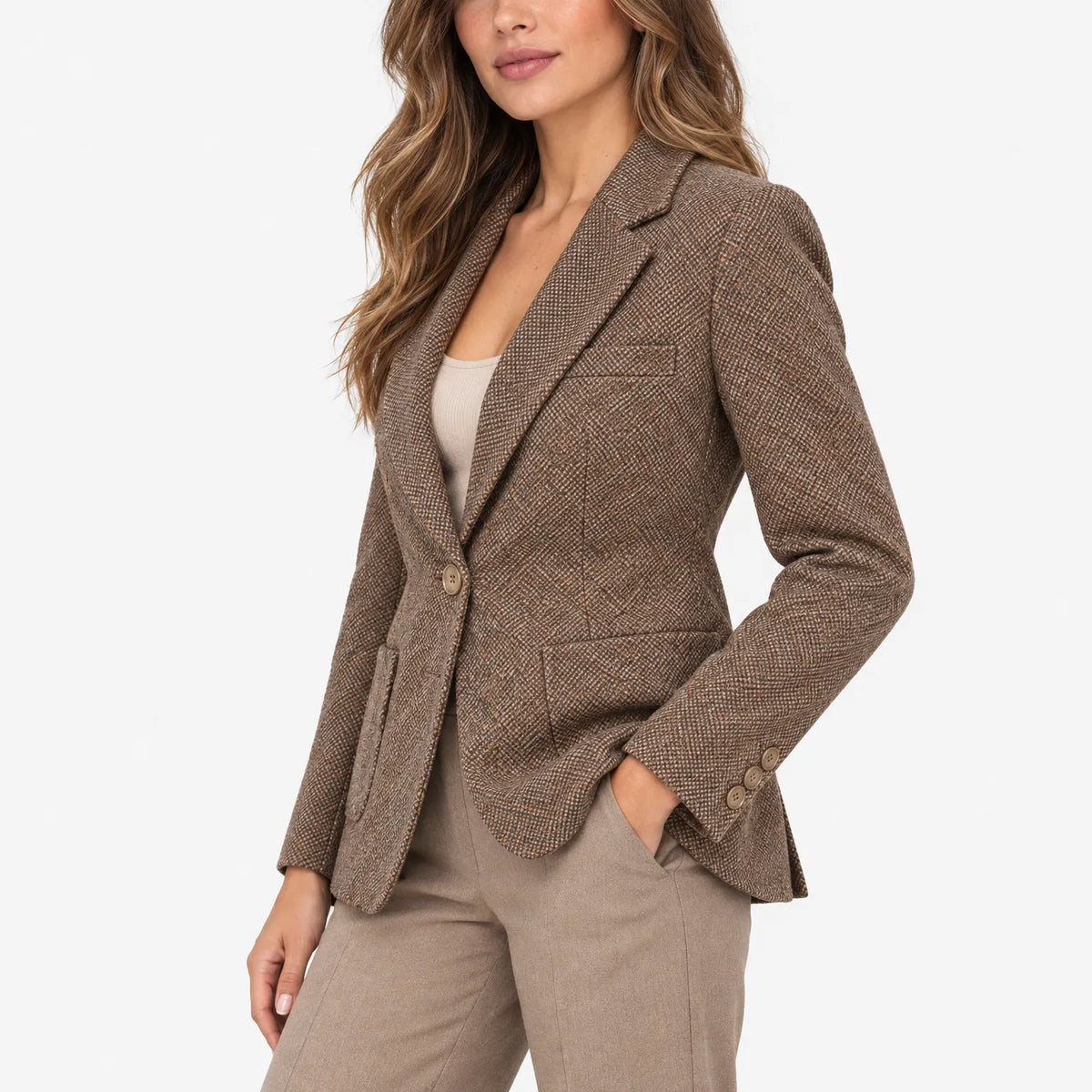 Julie  - Classic Single Button Tailored Blazer