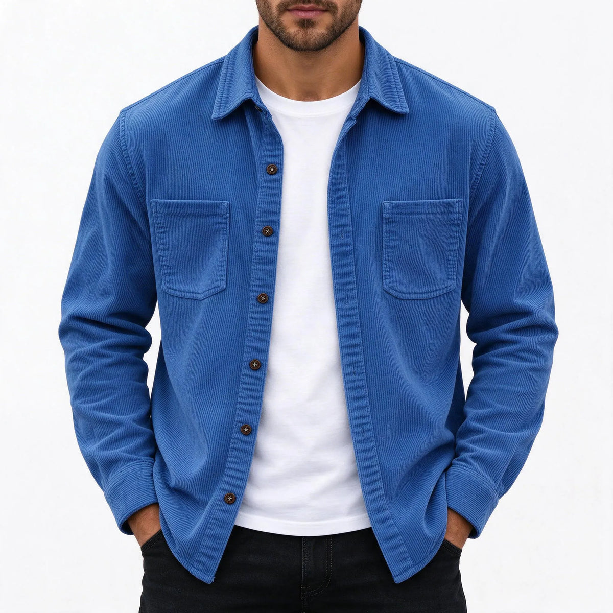 Kenneth  - Relaxed Collared Long Sleeve Shirt