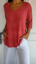 Kiara Collection | Women's Oversized Sweater with Cozy Knit Fabric | Relaxed Fit for Everyday Comfort 0