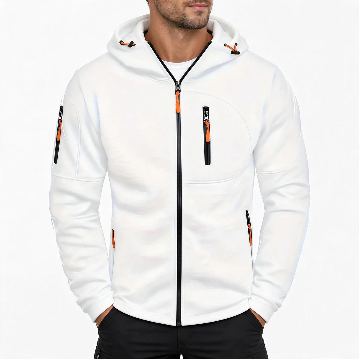 Lawrence  - Full Zip Hooded Casual Jacket