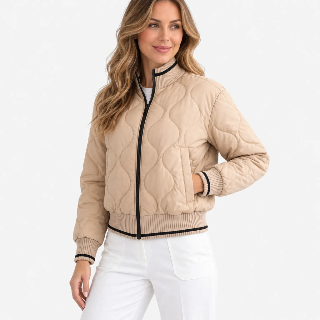 Lois  - Quilted Casual Women's Bomber Jacket