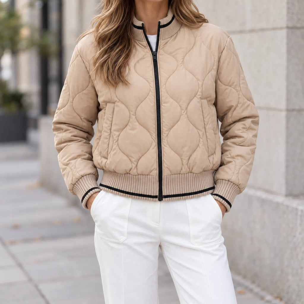 Lois  - Quilted Casual Women's Bomber Jacket