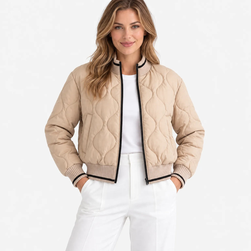 Lois  - Quilted Casual Women's Bomber Jacket