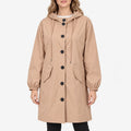 Louise  - Oversized Women's Hooded Rain Jacket