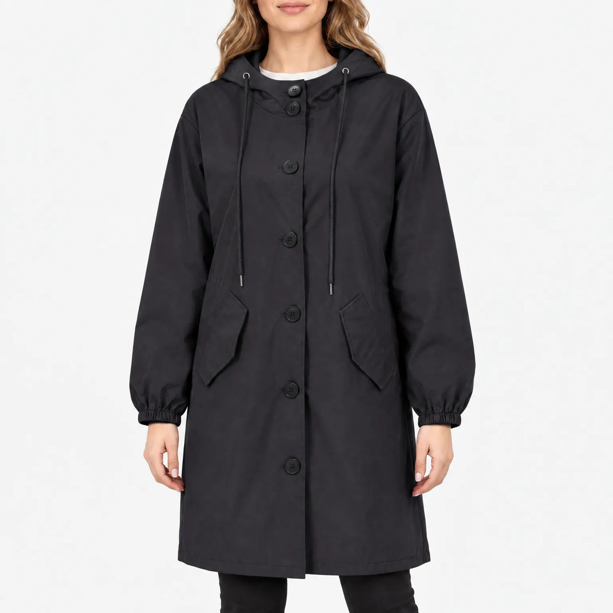 Louise  - Oversized Women's Hooded Rain Jacket
