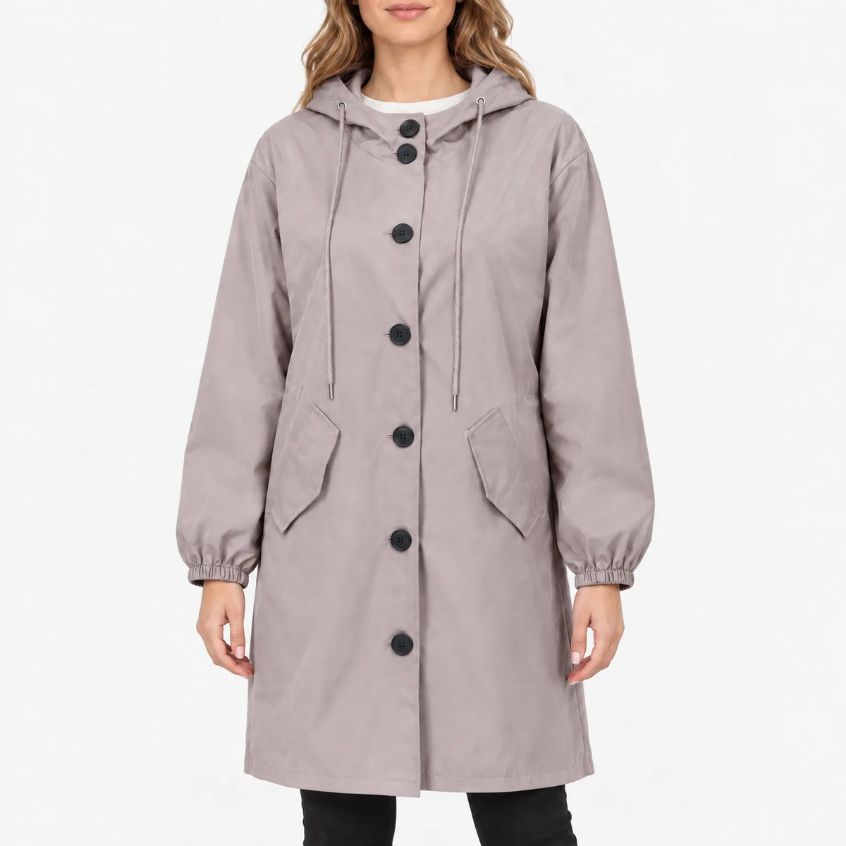 Louise  - Oversized Women's Hooded Rain Jacket