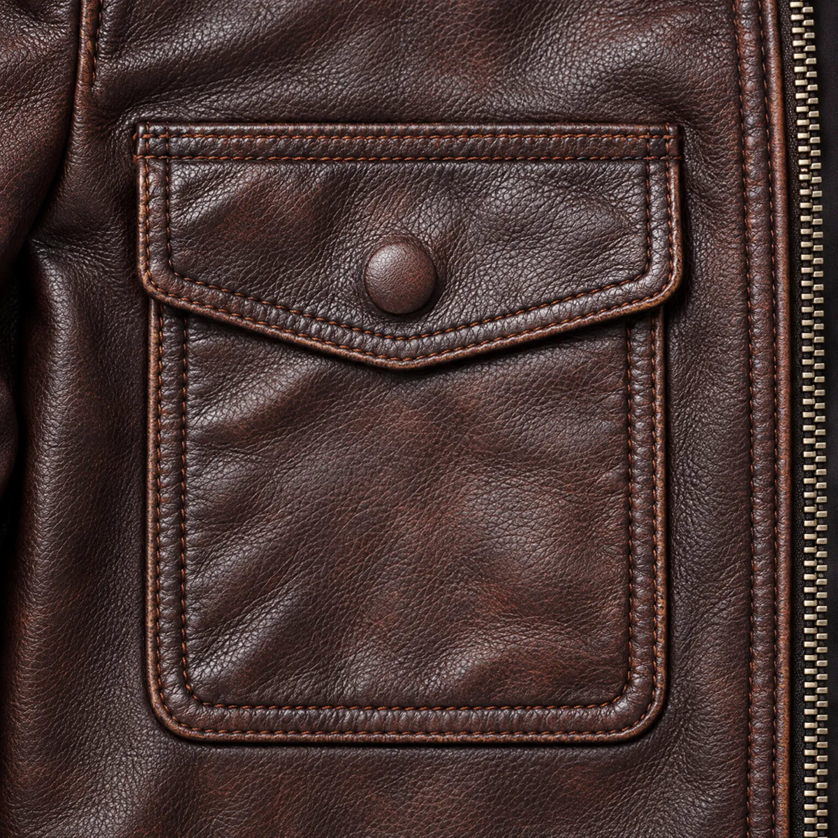 Marion  - Rugged Field Leather Jacket