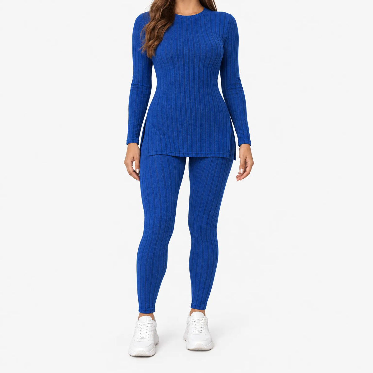 Megan- Ribbed Knit Two-Piece Set 