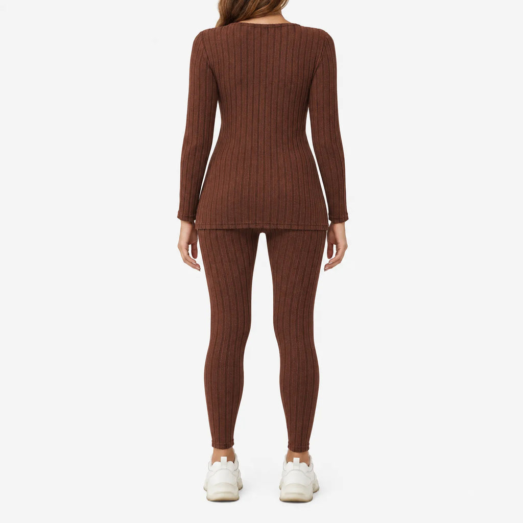 Megan- Ribbed Knit Two-Piece Set 