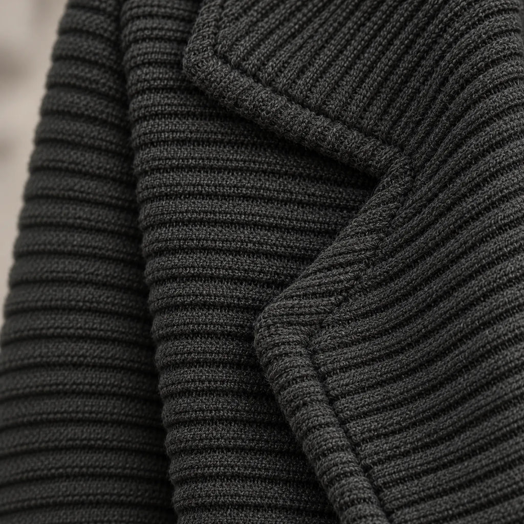 Muriel  - Ribbed Knit Blazer Jacket