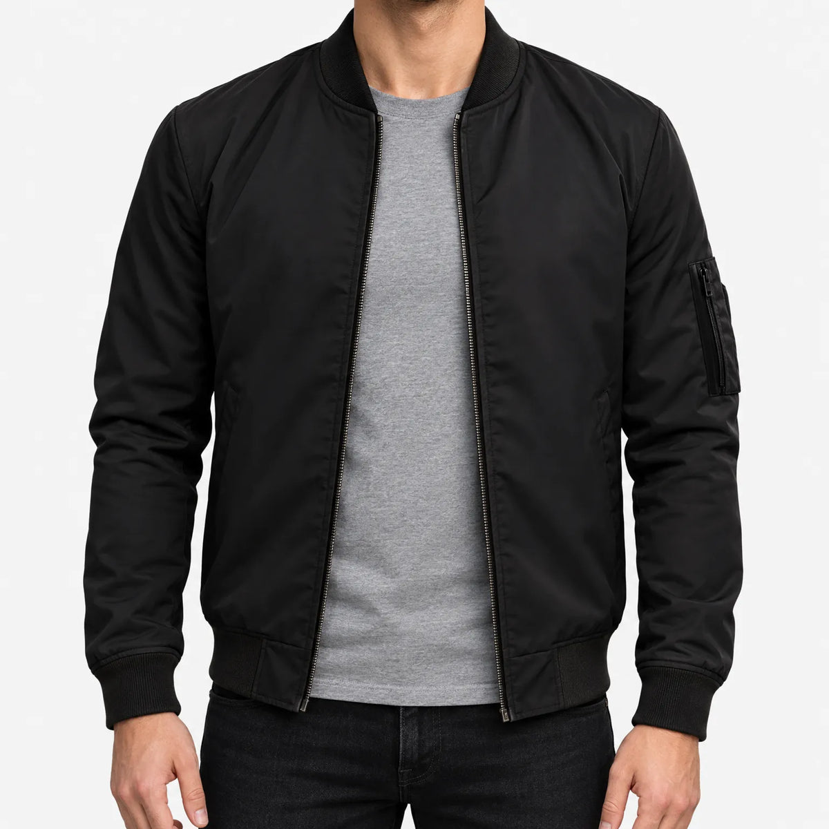 Myron  - Classic Zip-Up Bomber Jacket