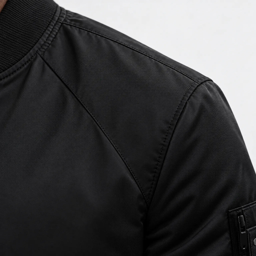 Myron  - Classic Zip-Up Bomber Jacket